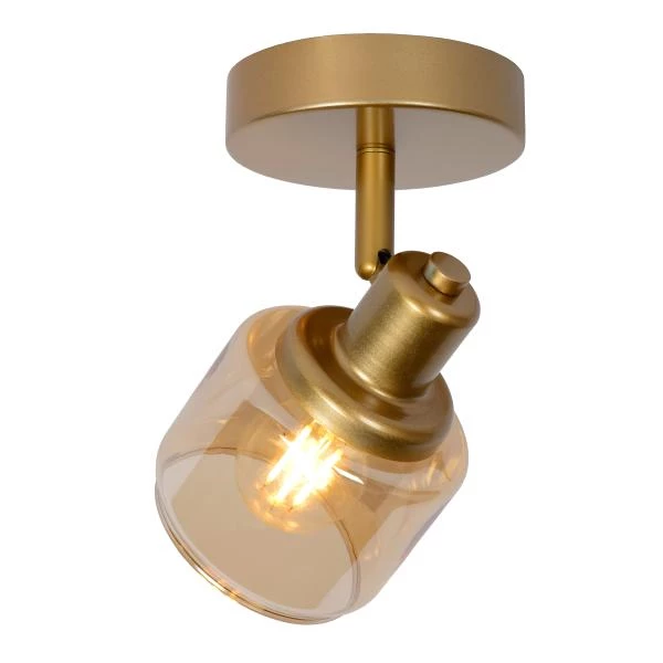 Lucide BJORN - Ceiling spotlight - 1xE14 - Matt Gold / Brass - detail 1